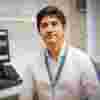 Dr Siegfried Wagner researcher sitting in front of a computer