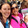 Two women campaigning