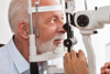 A man having an eye examination